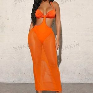 🧡 Orange backless dress 🧡